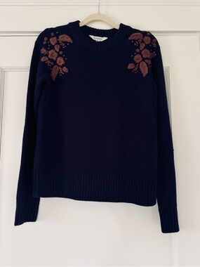 Aventura Lindley Embroidered Sweater NWT
